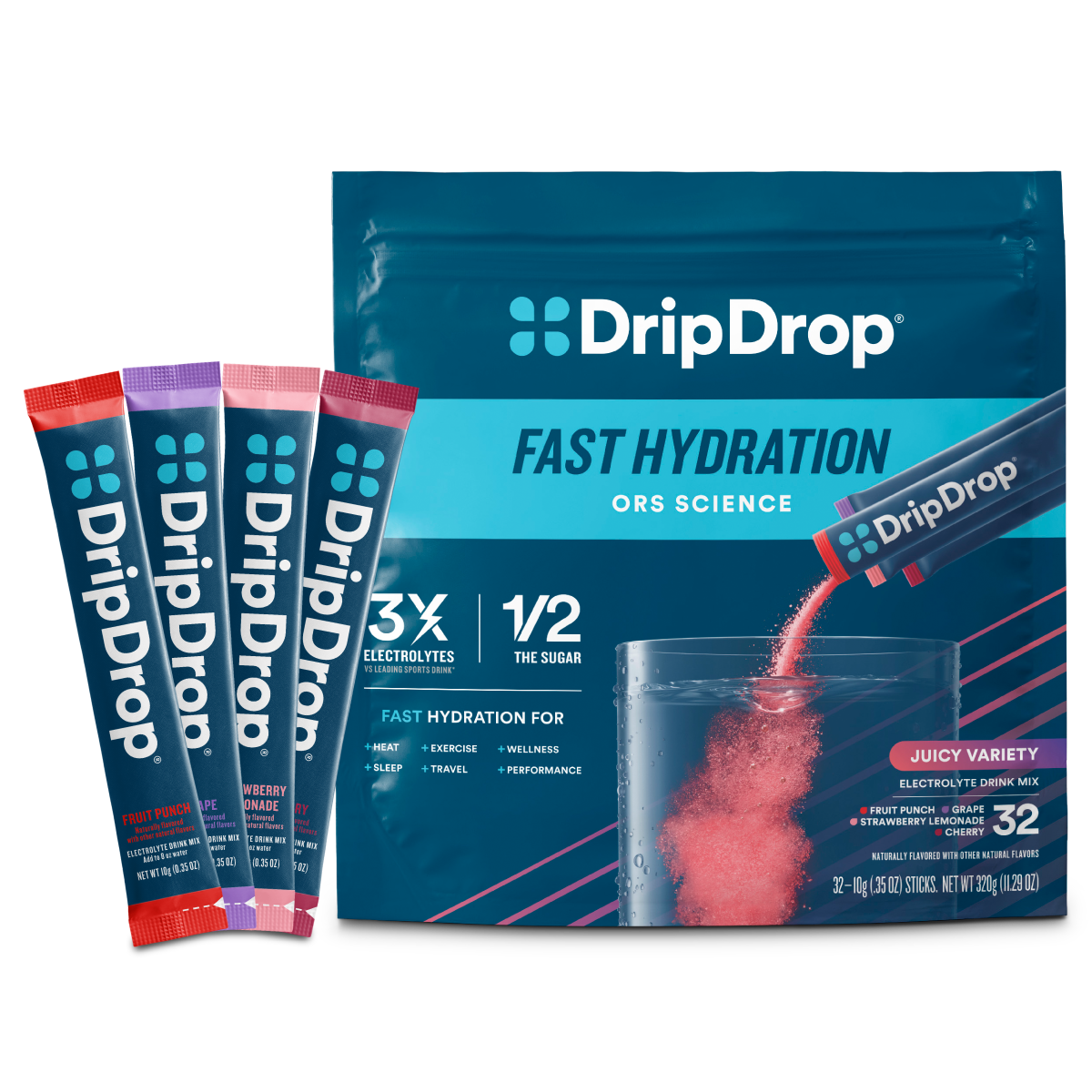 dripdrop-juicy-variety-pack-electrolyte-powder-8-oz-sticks-32-count-q2 Juicy_Variety_-_32ct_-_Transparent.png